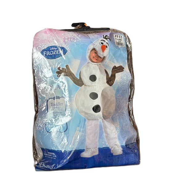 Disney Frozen Olaf Kids Costume Sz 3-4 Snowman Halloween - Picture 1 of 4